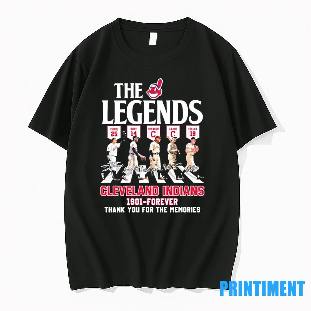 The Legends Cleveland Indians 1901 Forever Abbey Road Tshirts Sweater Unisex