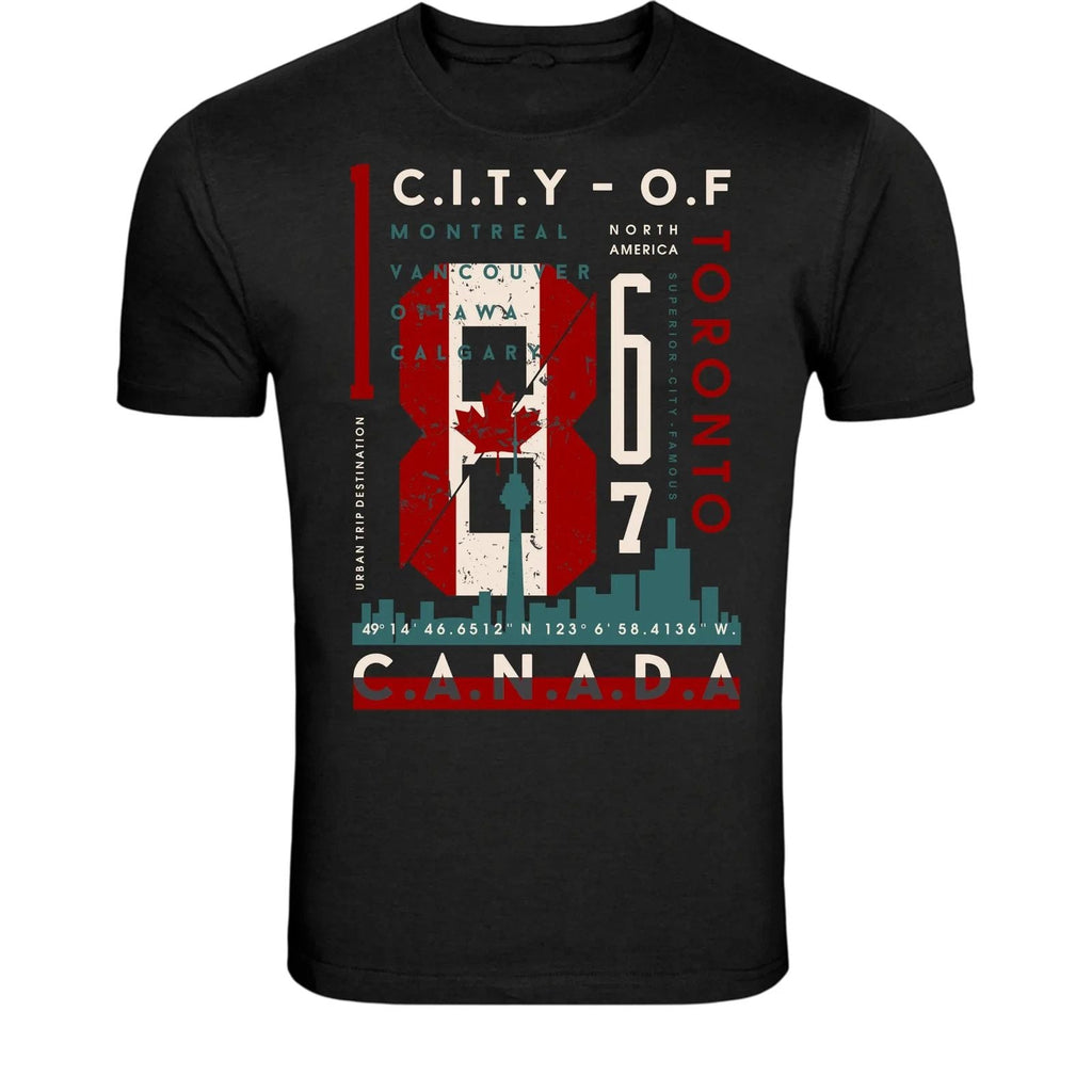 Toronto Canada City Of 1867 - Vintage Travel Skyline Unisex