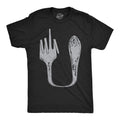 Mens Funny T Shirts Fork U Sarcastic Graphic Novelty Tee for Men Unisex