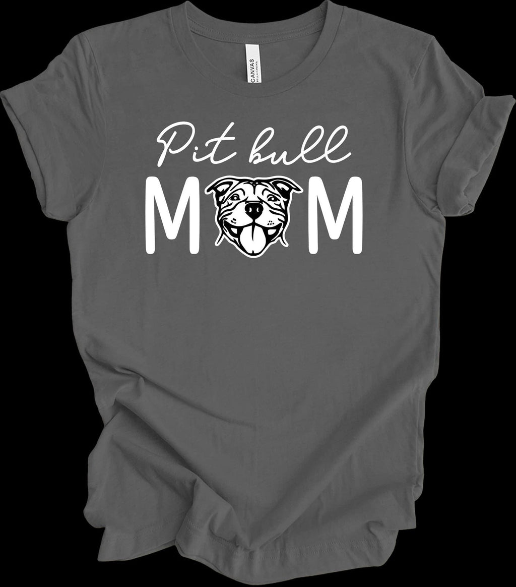 Pitbull Mom Pit Bull Terrier Dog Mom Fur Mama Gift Pit Mom Dog Owner Tee Unisex