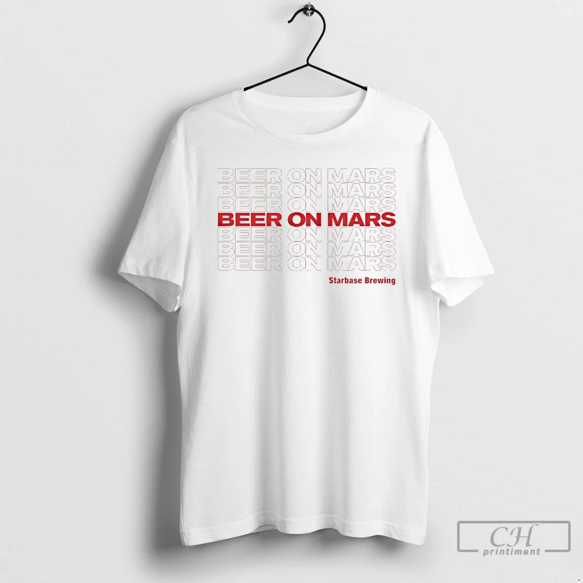 Classic Beer On Mars Starbase Brewing T Shirts Unisex