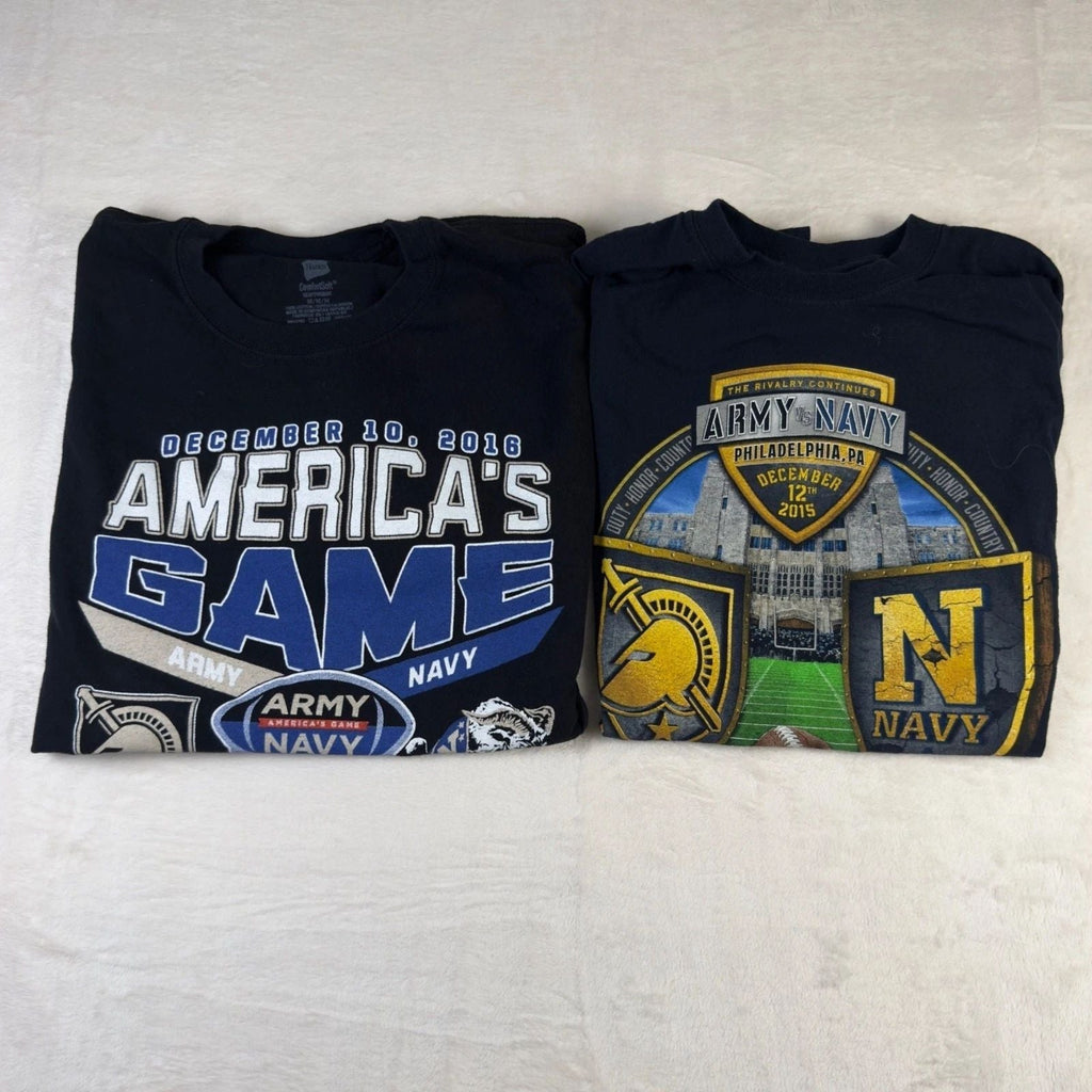 Army Navy Game T Shirts Mens Black College Football Rivalry Graphic Tees Unisex