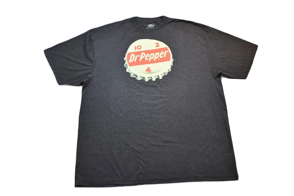 Dr. Pepper Mens Big & Tall Dr. Pepper Bottle Cap Shirt NWT 2XLT, 3XLT, 4XLT,4XLB Unisex