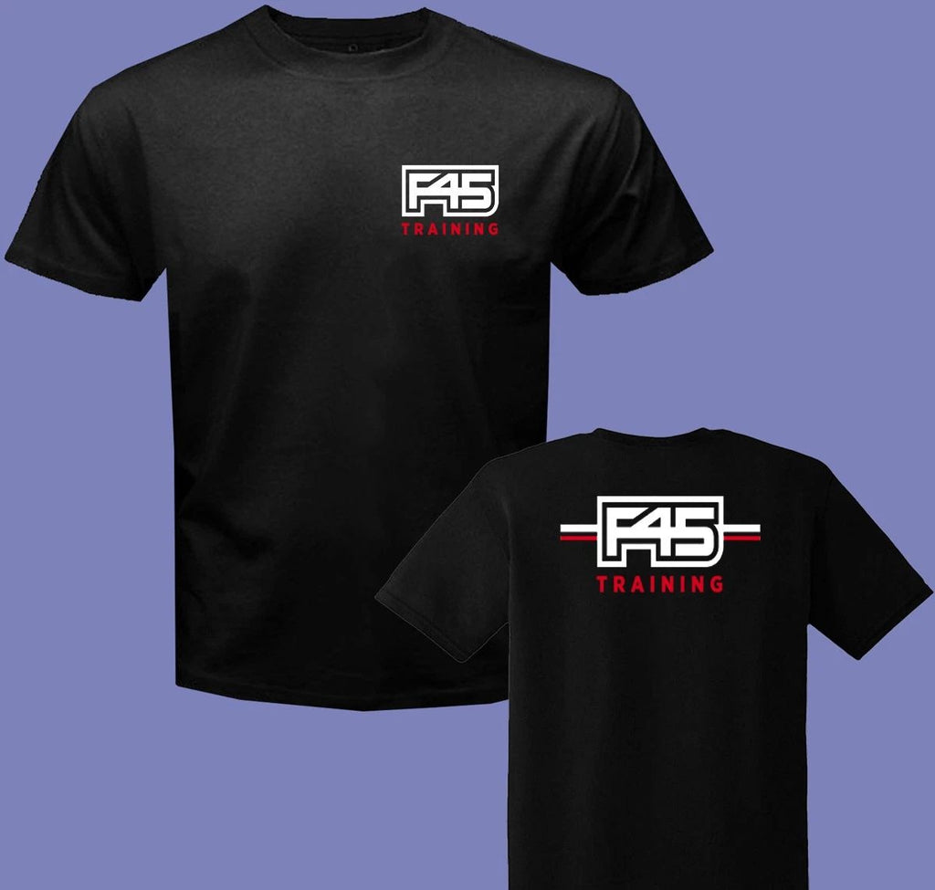 F45 Training Fitness Gym Men's Black Size S-3XL Unisex