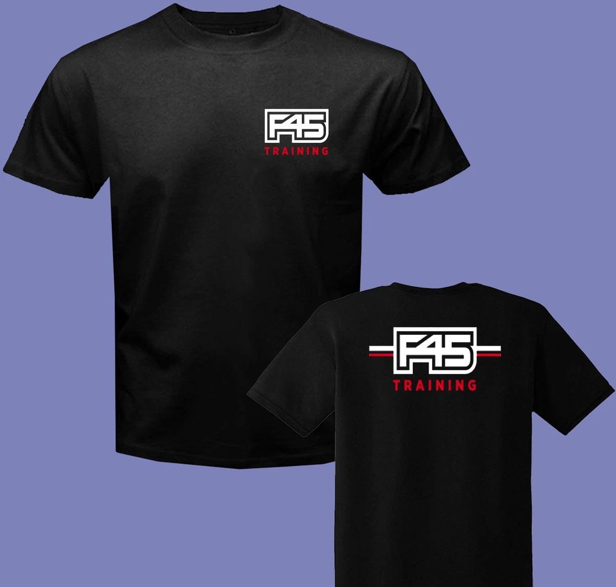 F45 Training Fitness Gym Men's Black Size S-3XL Unisex