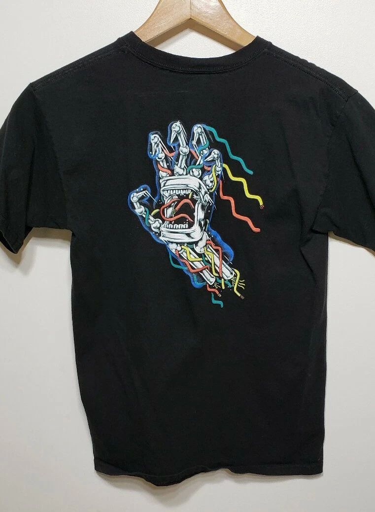 Santa Cruz Skateboard T Shirt Small Black Surf Skater Hiphop Streetwear Unisex