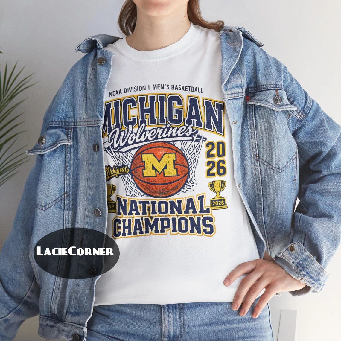 Michigan Basketball Champs 2026 Shirt Vintage Game Day Unisex Tee Unisex