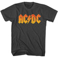 ACDC Vintage Orange Logo Men's T Shirt Metal Rock Band Album Concert Tour Merch Unisex