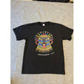 Aya Huma Ecuador Native Crafts Black Colorful Mask Graphic Mens L Unisex