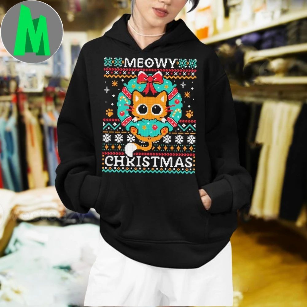 Meowy Christmas Shirt Unisex