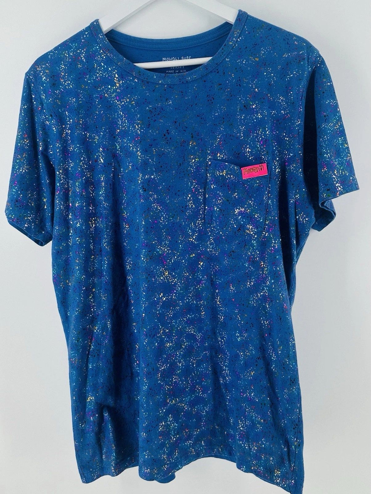 Mowgli Surf VTG Surf Y2K Purple Leopard Size L Skater Surf Brand CC25 Unisex