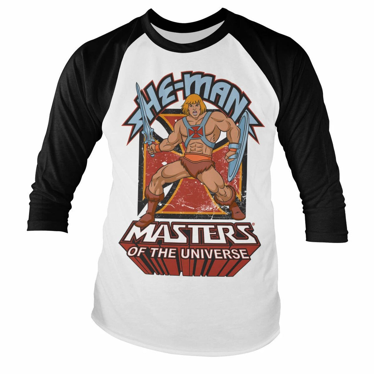 Masters of the Universe He-Man Vintage 80s Baseball Long Sleeve Langarm Unisex