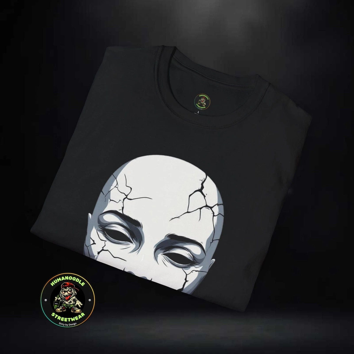 Cracked Mask Face Still Going Unisex