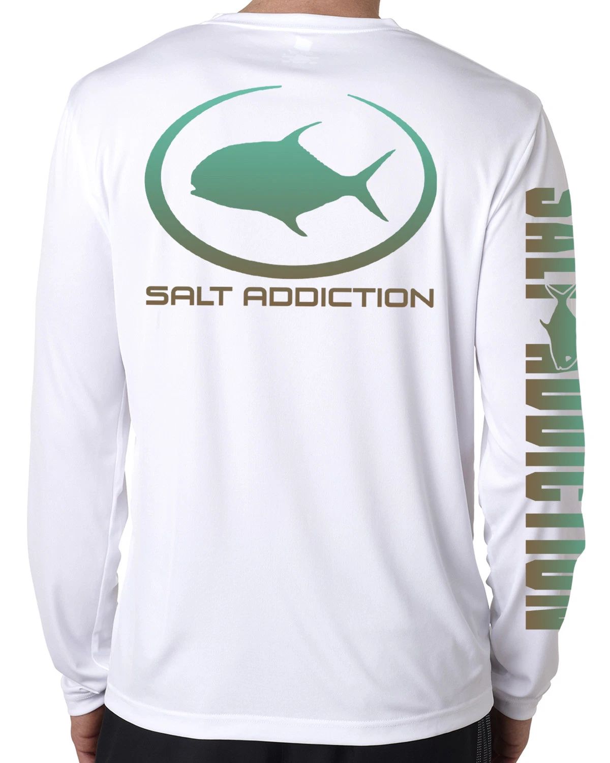 Fishing t shirt Salt Addiction performance Saltwater long sleeve microfiber Unisex