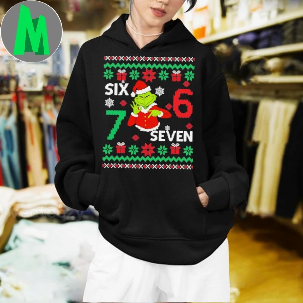 Six Seven Meme Grinch Ugly Sweater Shirt Unisex