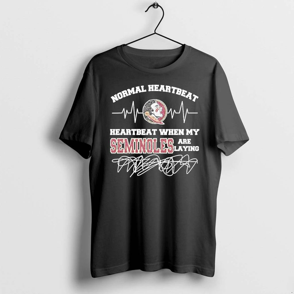 Normal Heartbeat Heartbeat When My Florida State Seminoles Are Playing Tshirts Sweater Unisex