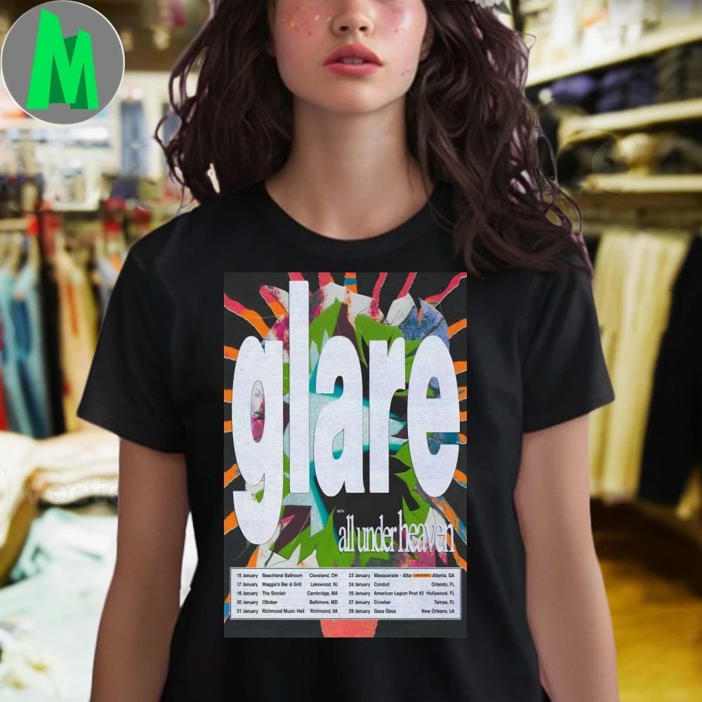 Original Glare Poster January 2026 Shows Shirt Unisex