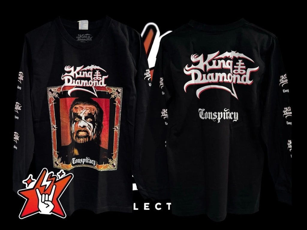 King Diamond New Size Short and Long Sleeve Mercyful Fate Judas Priest Unisex