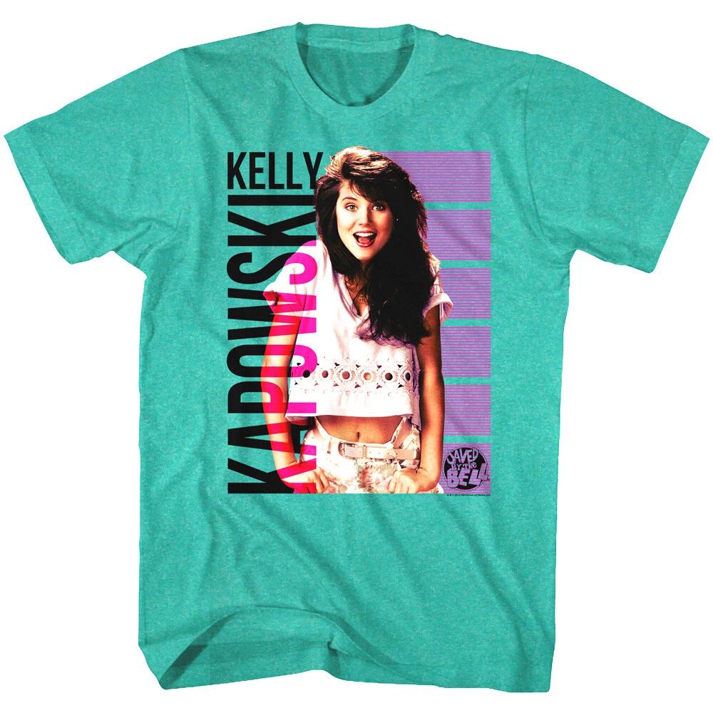 Saved by the Bell Kelly Kapowski Retro Men's T Shirt Tiffani Amber Thiessen TV Unisex