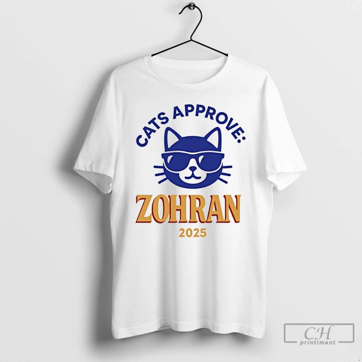 Premium Cat Approve Zohran Mamdani 2025 T Shirts Unisex