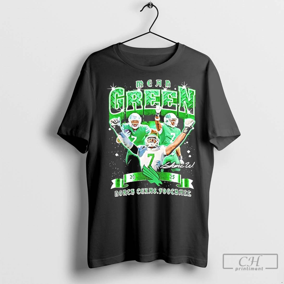 Classic Shane Whitter Picture Collage 2025 North Texas Mean Green Unisex