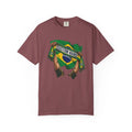 Brazil Scarf Custom Soccer Shirt | Personalized Name Football Matchday Tee Unisex