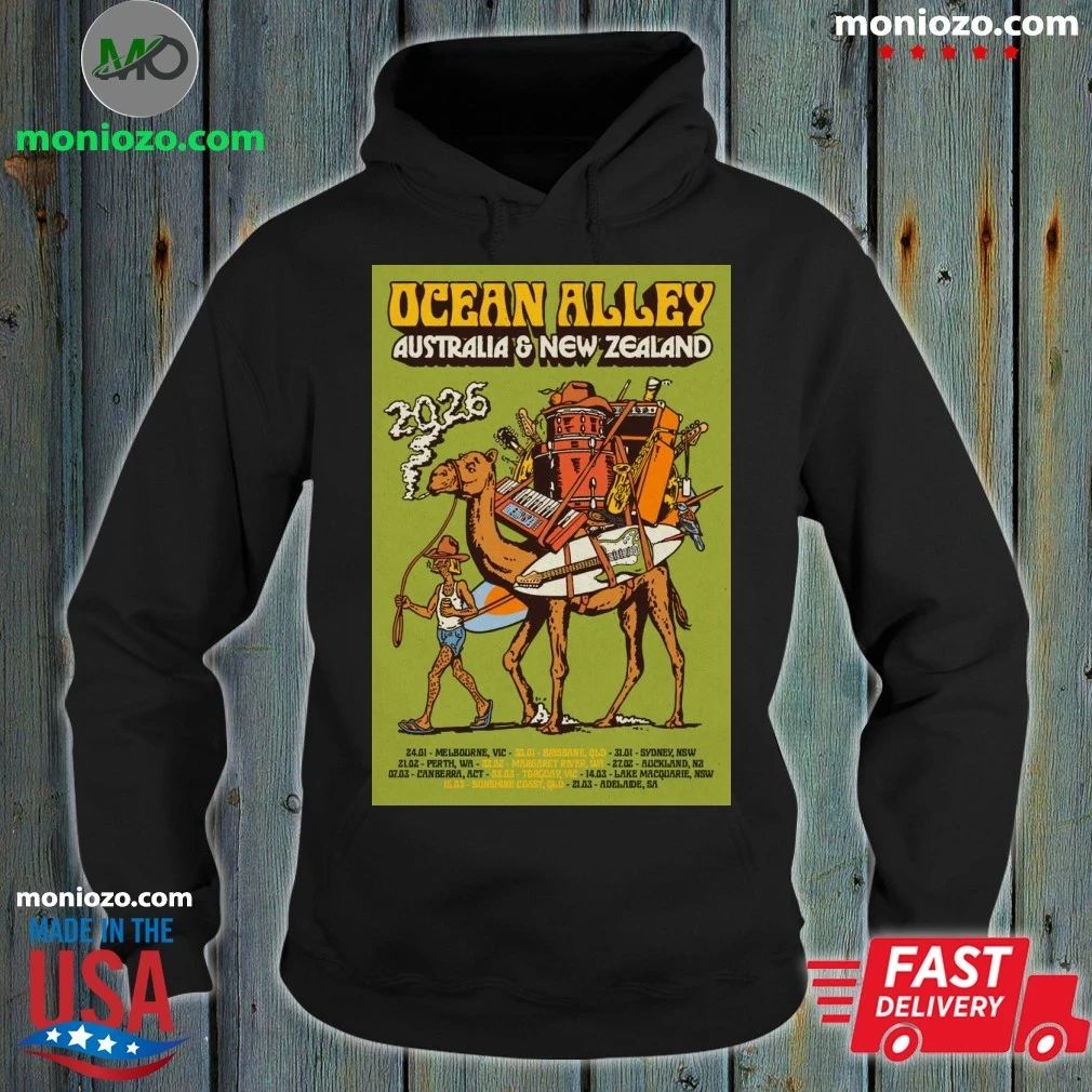 Original Ocean Alley 2026 AUS NZ Tour Limited Holographic Tour Poster Unisex