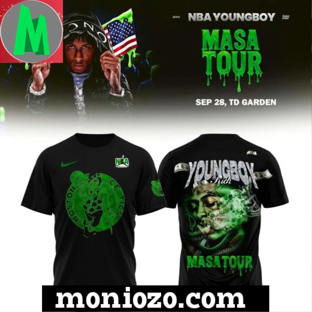 Boston Celtics x NBA Young Boy MASA Tour Merch Unisex