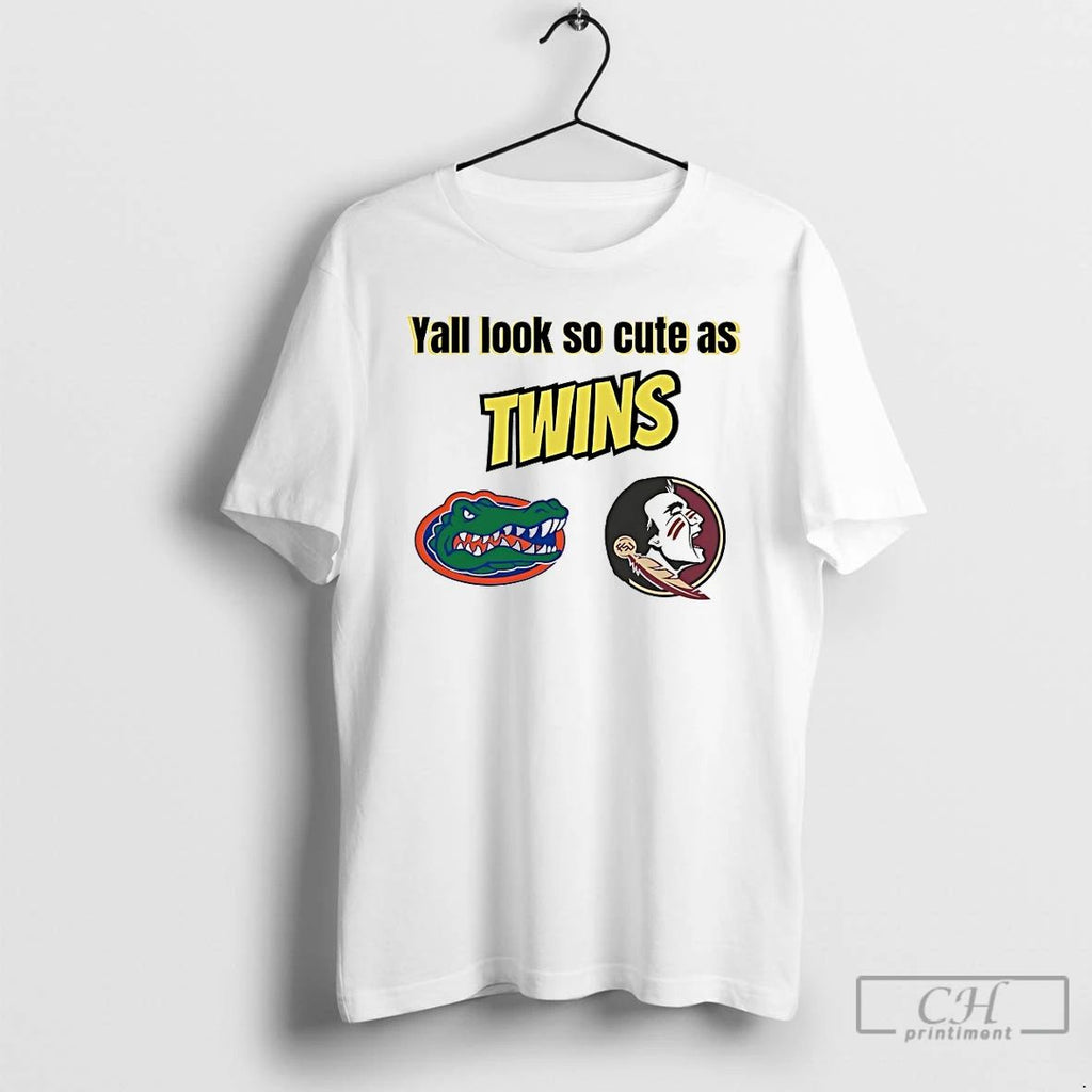 Classic Florida Gators Vs Florida State Seminoles Yall Look So Cute As Twins T Shirts Unisex