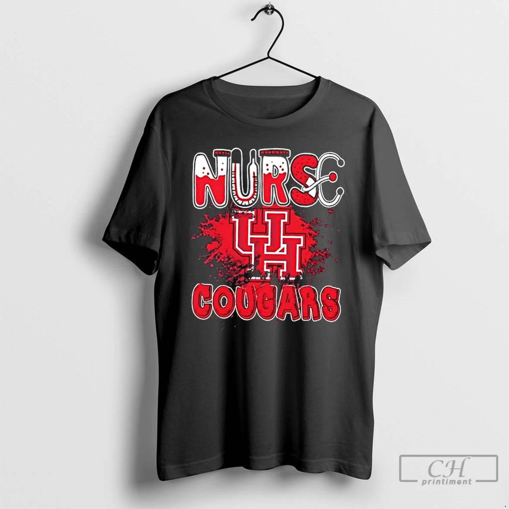 Classic Nurse X Houston Cougars Football T Shirts Unisex