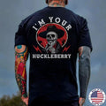 I'M YOUR HUCKLEBERRY Skeleton Print Men's Unisex