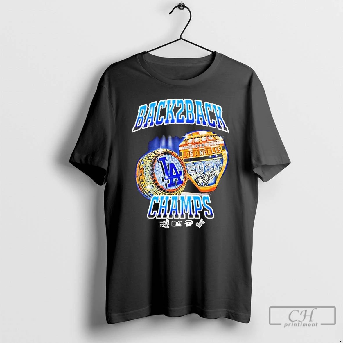 Premium Los Angeles Dodgers Back To Back World Series 2025 Champion Champs Ring T Shirts Unisex
