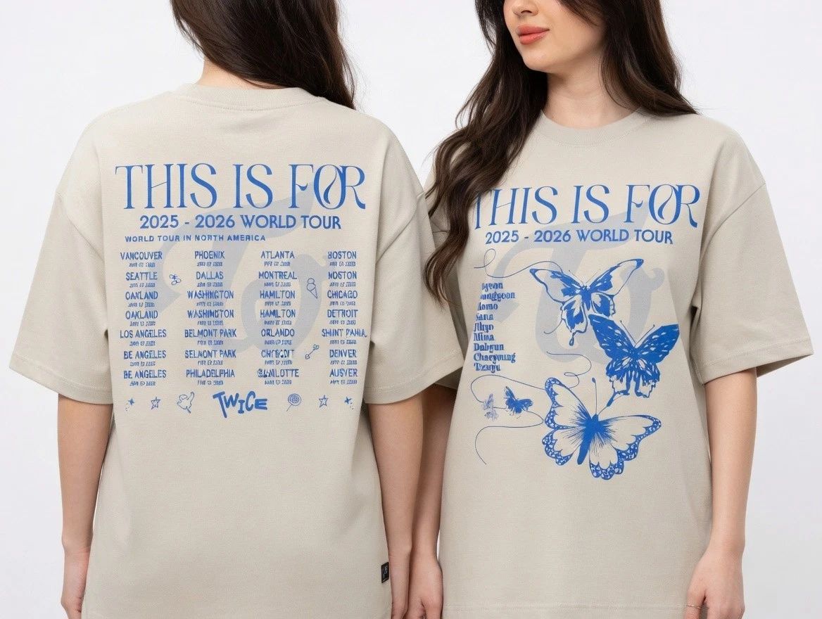Retro K-Style Girl Group Tour Vintage Music Event Graphic Tee S-5XL Unisex