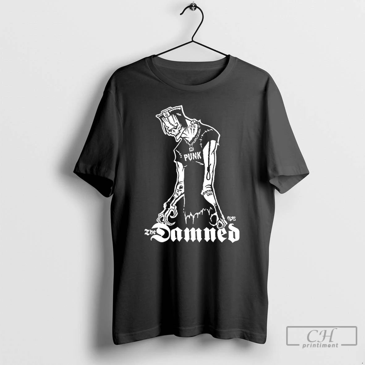 Premium The Damned Stage Worn Punk Rock Style T Shirts Unisex