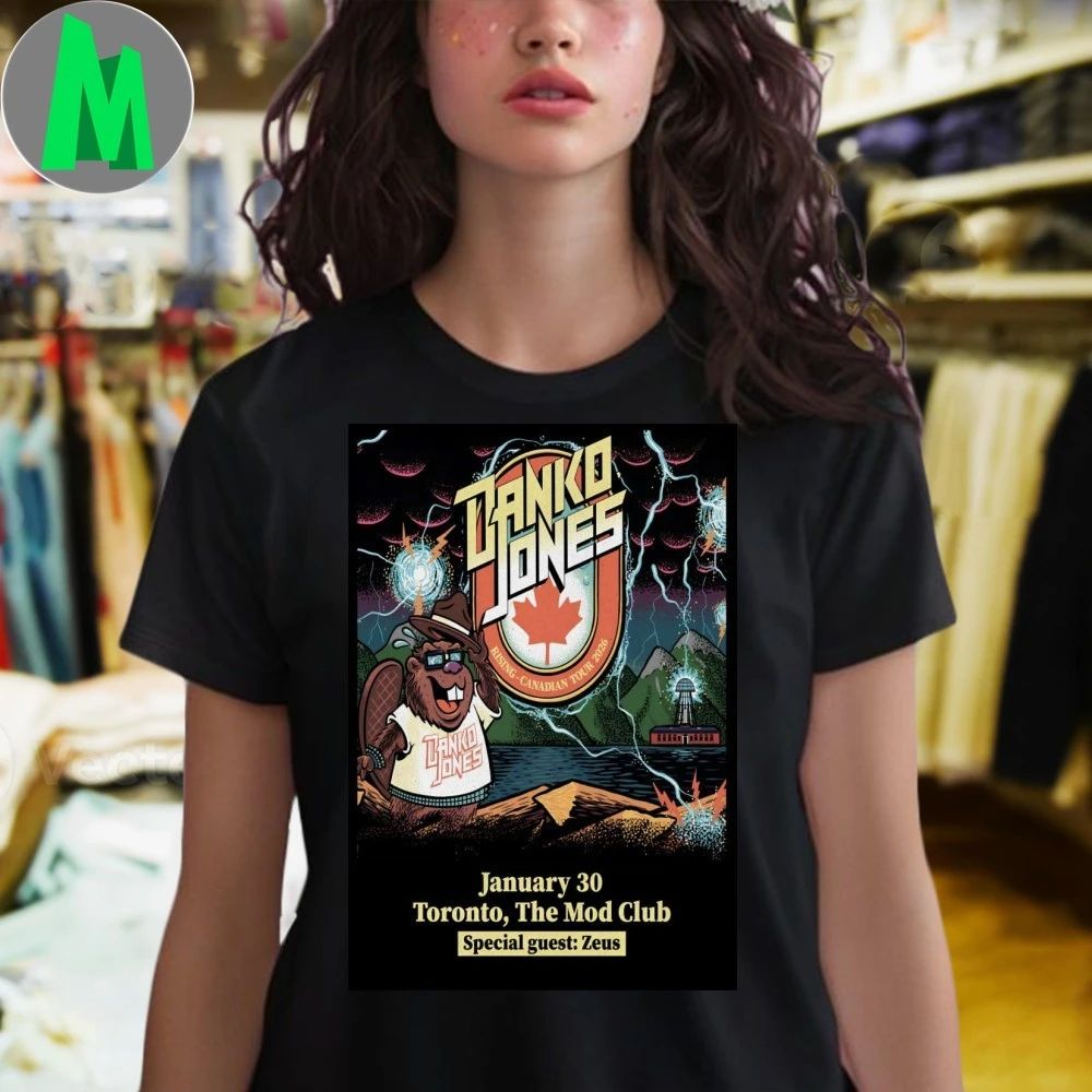 Danko Jones Jan 30 2026 The Mod Club In Toronto ON Poster Shirt Unisex