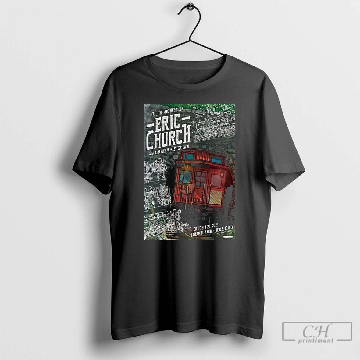 Classic Eric Church At Extramile Arena In Boise Id On Oct 24 2025 Long Sleve Unisex