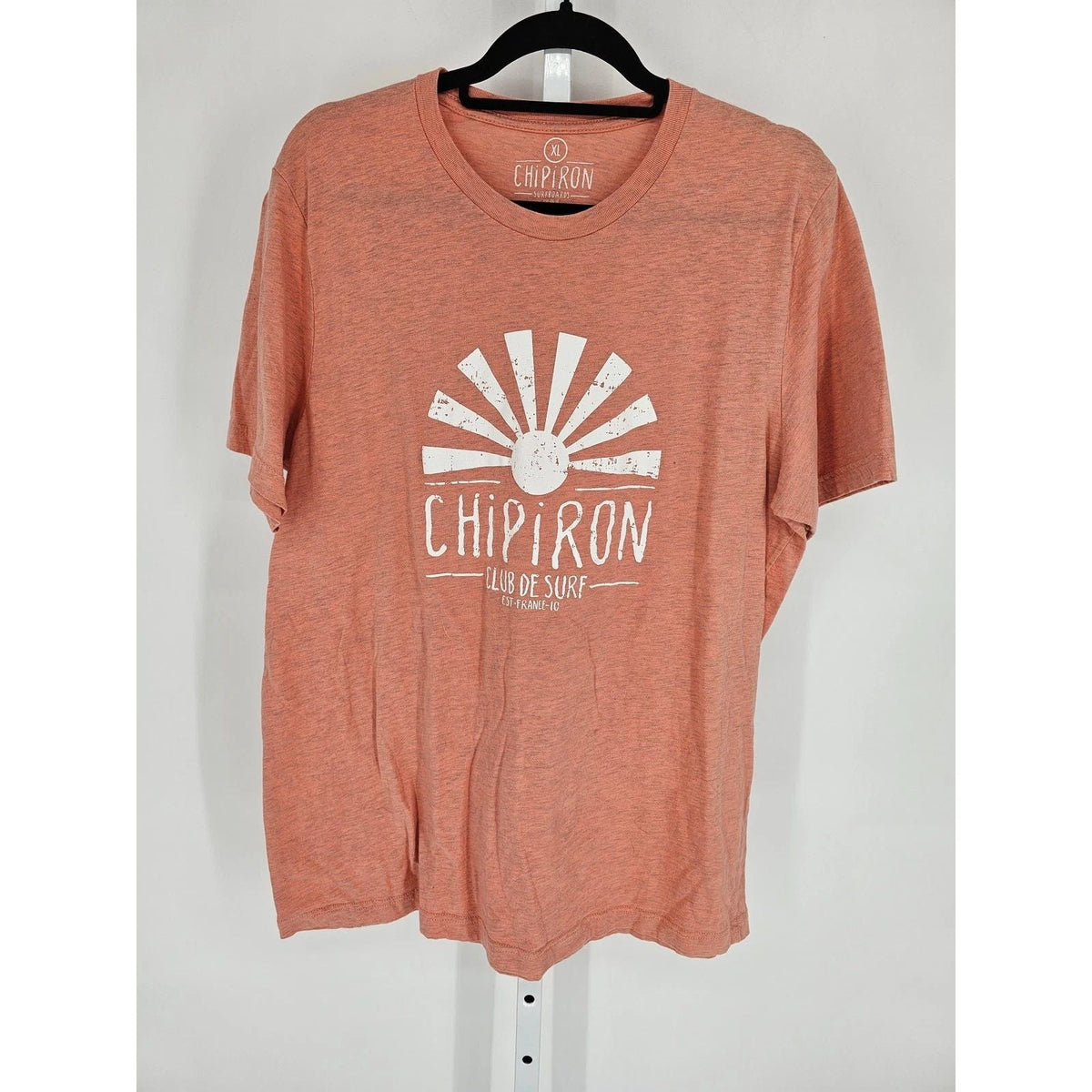 Chipiron Mens Sz XL Short Sleeve T Shirt Pastel Orange Club De Surf Unisex