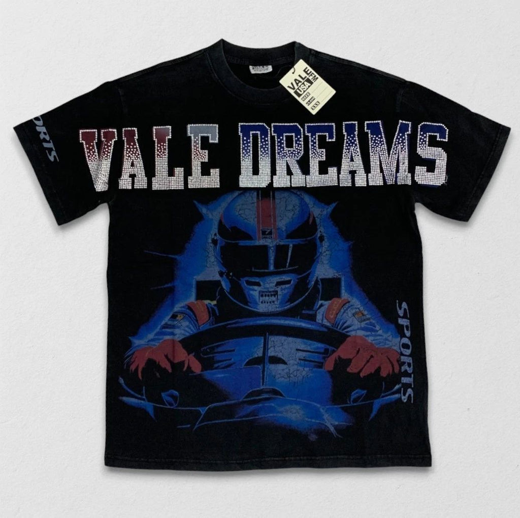 Vale Forever Speed Bling Tee 'Black' Streetwear Fit Men's Rhinestones s Unisex