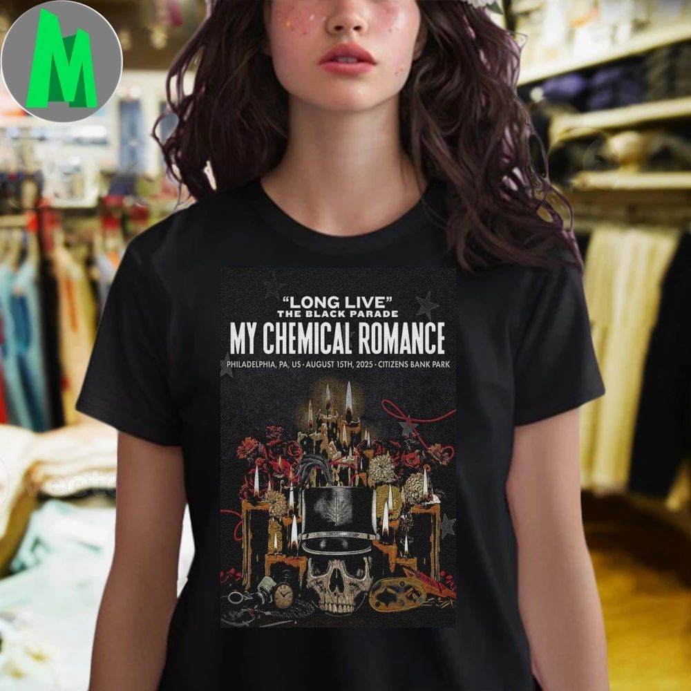 Original Citizens Bank Park 2025 in Philadelphia My Chemical Romance Poster Unisex