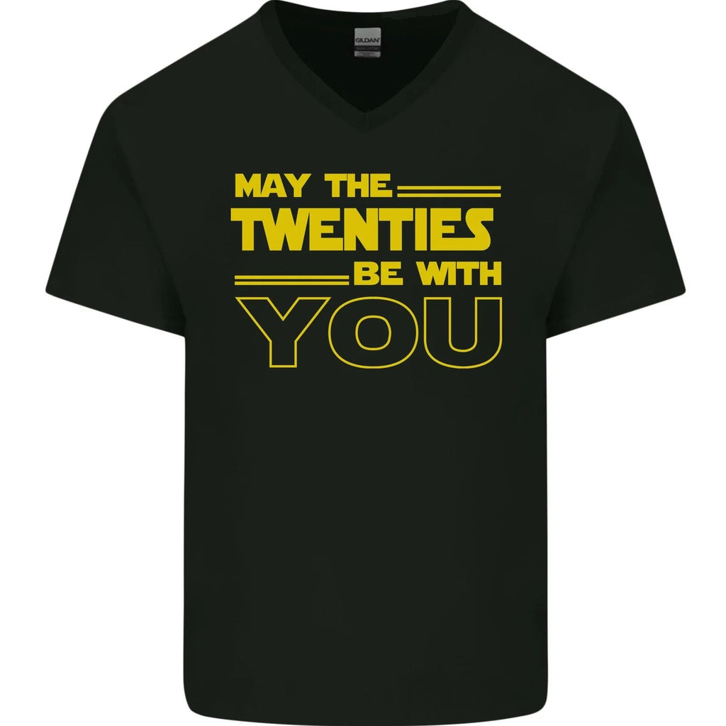 May the 20s Twenties Be With You Sci-Fi Mens V-Neck Cotton Unisex