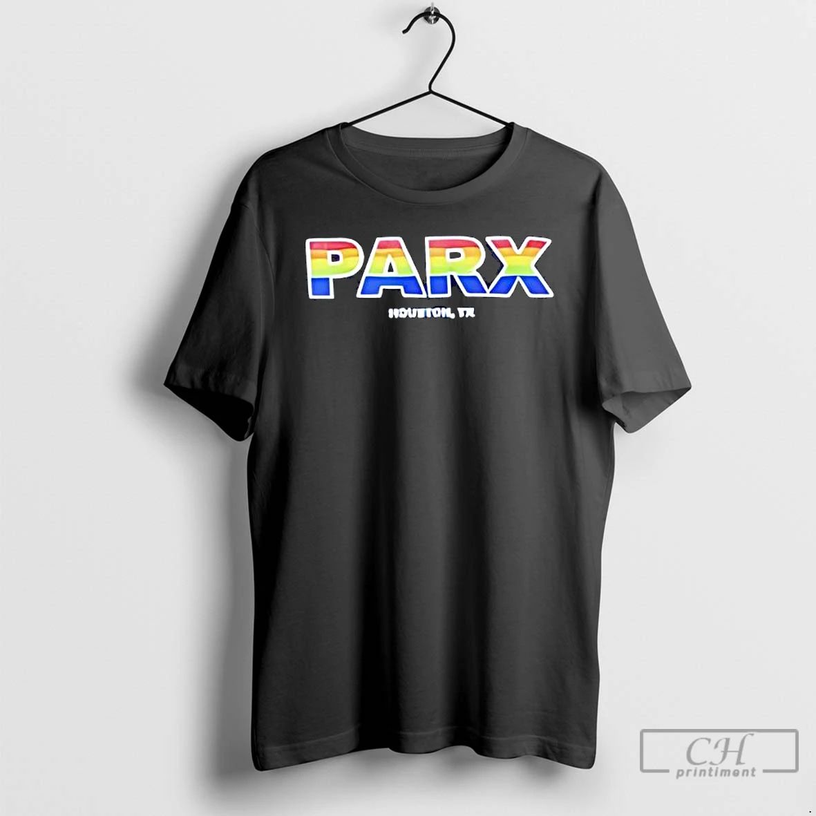 Premium Parx Houston Tx Rainbow Gradient T Shirts Unisex