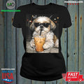 Original Shih Tzu Drinking Iced Coffee Shih Tzu Dog Meme Shirt Unisex