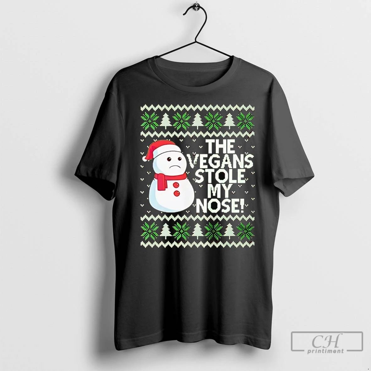 Premium Snowman The Vegans Stole My Nose Christmas Unisex