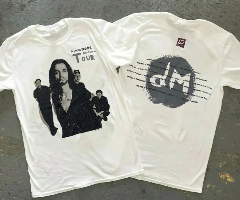 Depeche Mode Devotional Music Tour 1993 Double Sided shirt Unisex