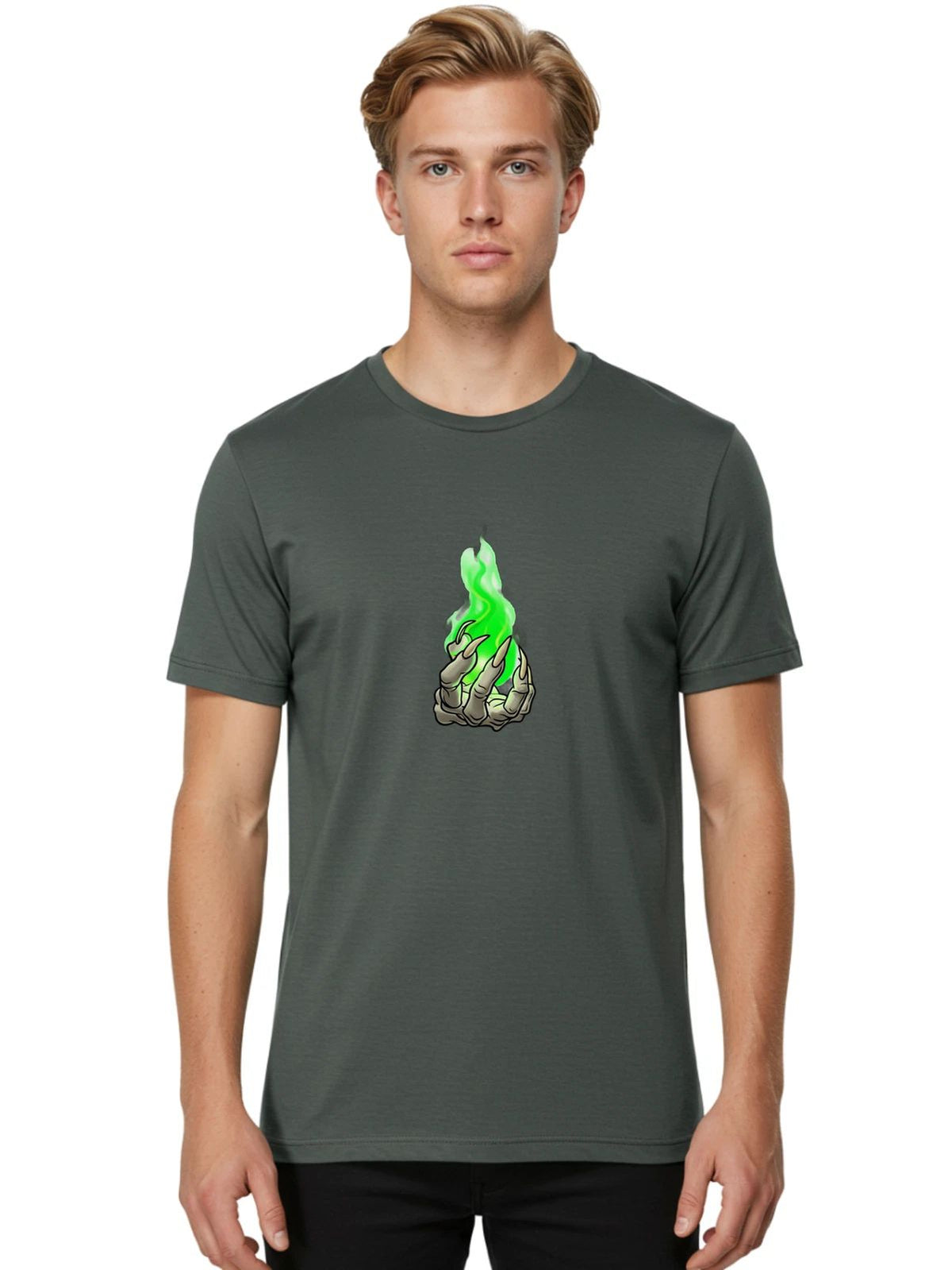 Burning-Claw Mens Graphic Tee, 100% Cotton, Casual Summer Wear Unisex