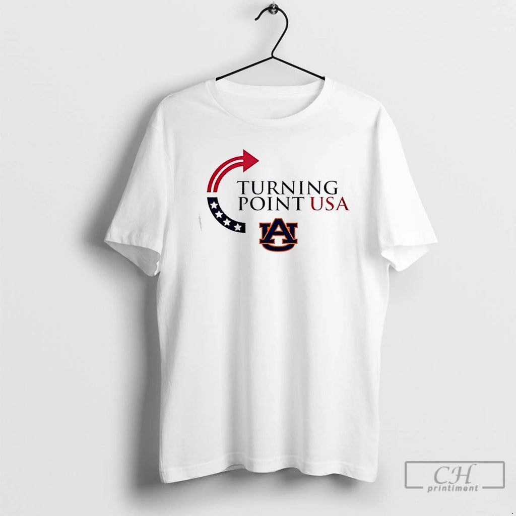 Premium Auburn Tigers X Freedom Turning Point Usa Charlie Kirk 2 Sided T Shirts Unisex