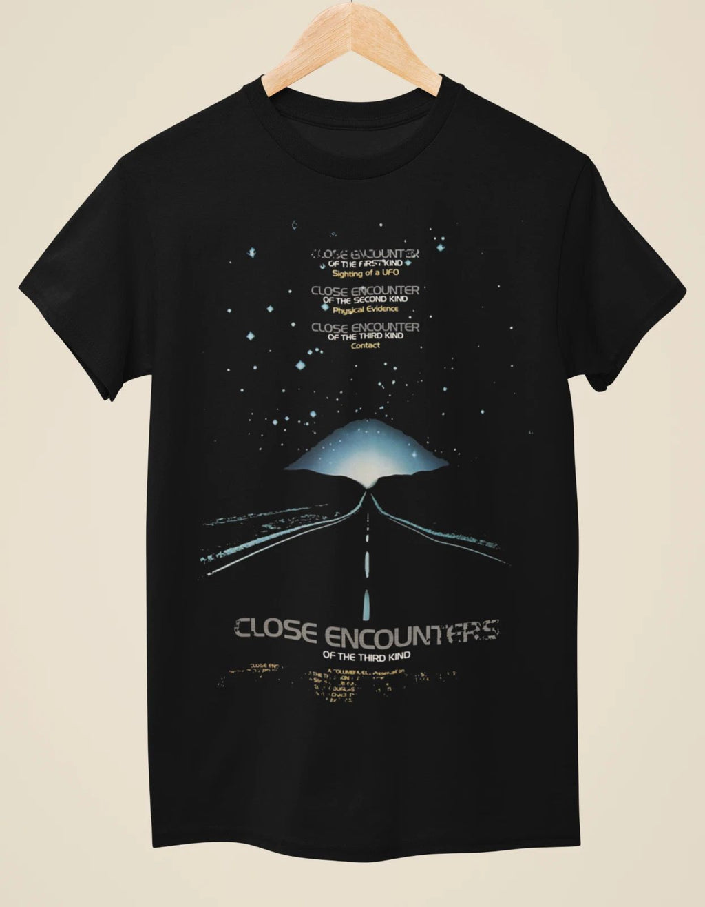 Close Encounters of the Third Kind - Movie Poster Inspired Unisex Black Unisex