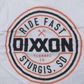Dixxon Men's Sturgis Ride Fast Corpo Tee Shirt Short Sleeve White Made in USA Unisex