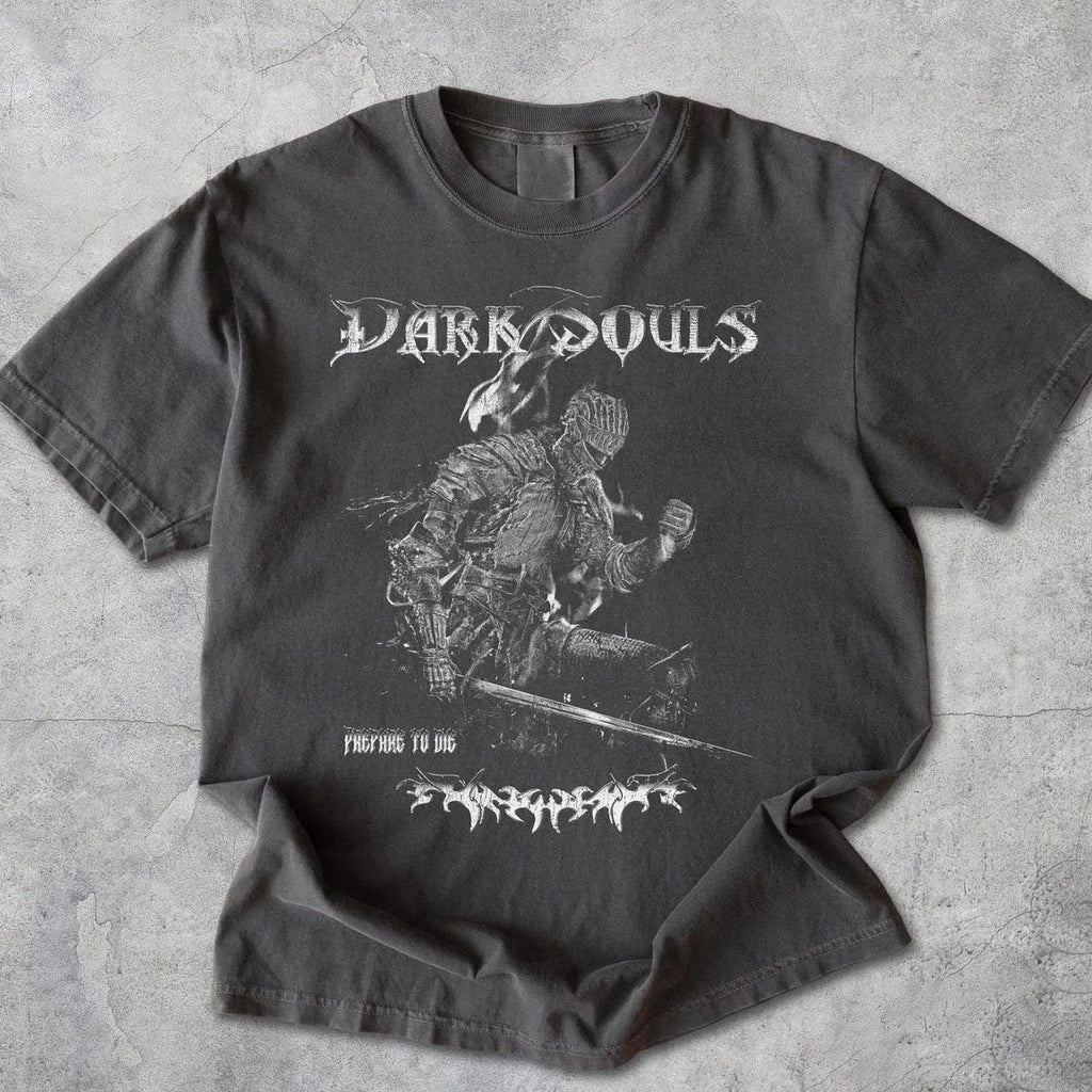 Vintage Dark Souls Distressed T Shirt, Retro Video Game Tee, Gaming Fan Apparel Unisex