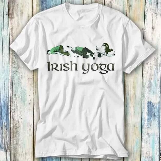 Irish Yoga Fitness Drinking St Paddys Day T Shirt Meme Gift Top Tee Unisex 841 Unisex